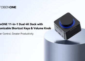 TobenONE UDS060 Introduces Fully Programmable Shortcut Keys and Custom Volume Knob to Multi-Display Docking