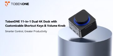 TobenONE UDS060 Introduces Fully Programmable Shortcut Keys and Custom Volume Knob to Multi-Display Docking