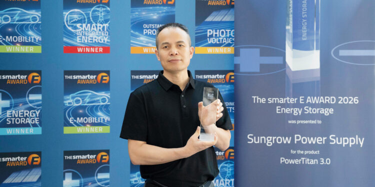 Sungrow’s PowerTitan 3.0 wins The smarter E AWARD 2026