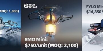 High Great Innovation Announces Pricing for Three Formation Drone Platforms for Outdoor and Indoor Shows