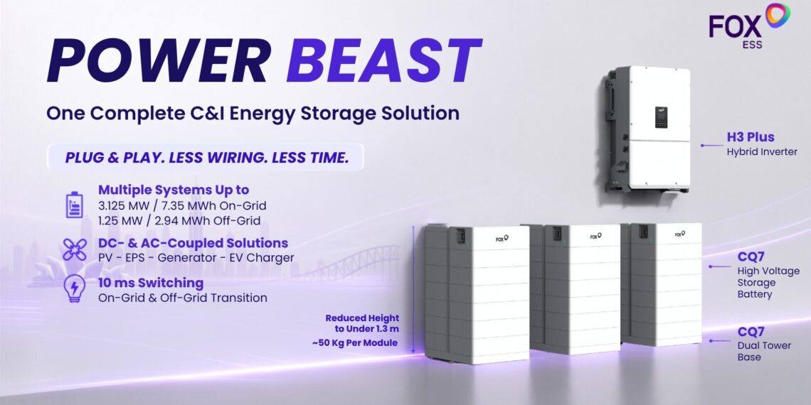 Fox ESS Launches POWER BEAST to Simplify C&I Energy Storage Deployment