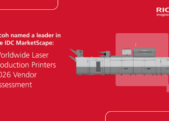 Ricoh named a Leader in the 2026 Worldwide Laser Production Printers by IDC MarketScape