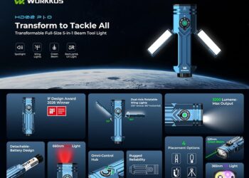 WURKKOS Launches HD02 PRO, the Full-Featured Flagship of Its All-in-One Tool Light Series