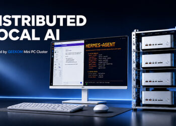 GEEKOM Pushes the Boundaries of Mini PC Innovation with Four-Node A9 Mega AI Cluster