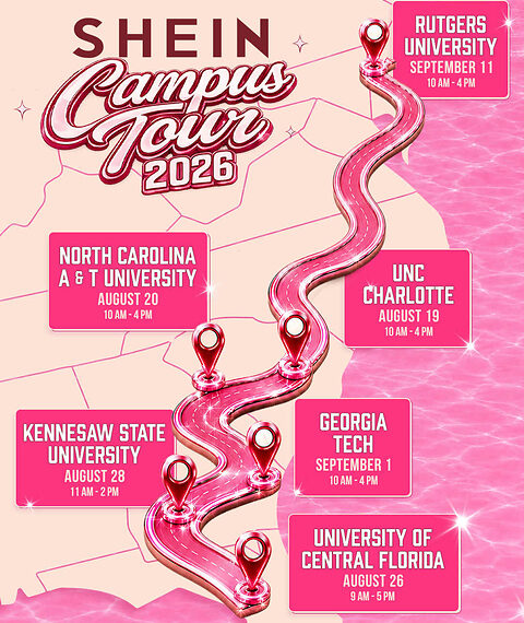SHEIN Expands Campus Ambassador Program with Back-to-School Campus Tour at Seven Universities