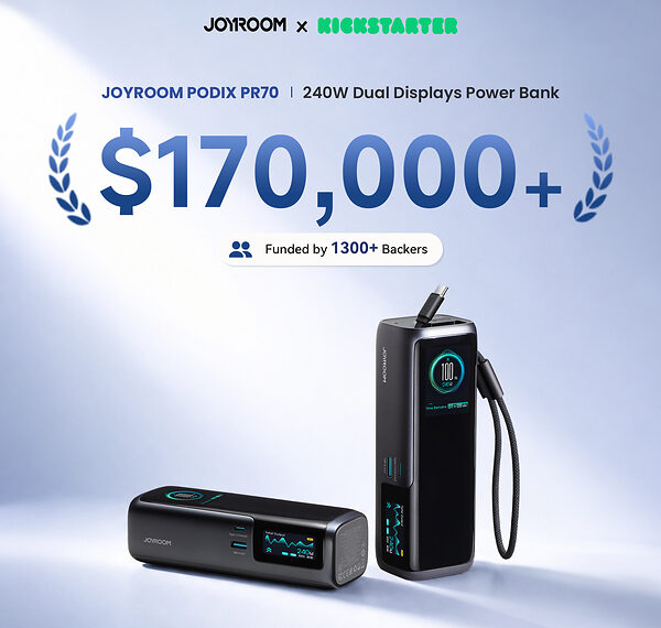 JOYROOM PODIX 240W Power Bank Wraps Up Blockbuster Kickstarter Campaign with Over $170,000+ Raised