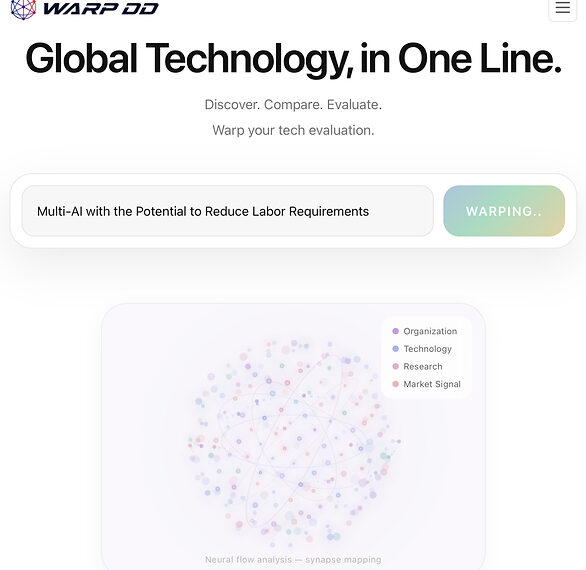 WARP DD Launches: AI-Powered Technology Due Diligence in 30 Seconds