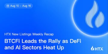 HTX Hot Listings Weekly Recap (Aug 10-16): BTCFi Leads the Rally as DeFi and AI Sectors Heat Up