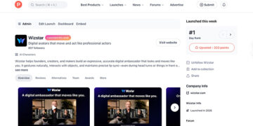 AI Avatars Go Practical: Wizstar Takes #1 on Product Hunt