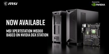 MSI XpertStation WS300 Based on NVIDIA DGX Station Now Available
