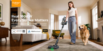 Yaber Launches Cordless Vacuum HP20: TÜV-Tested 180AW Suction, SGS-certified H13 HEPA Filtration, and SenseCleanAI AI Detection Under $200