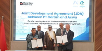 Acwa signs joint development agreement with PT GARAM for Indonesia’s first utility-scale integrated seawater desalination and industrial salt project