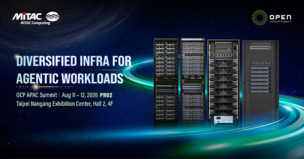 MiTAC Computing Showcases Diversified Infra for Agentic Workloads at OCP APAC Summit
