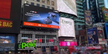 World’s First Tri-Fold Full HD Pocket Projector: Aurzen ZIP Pro Takes Over Times Square