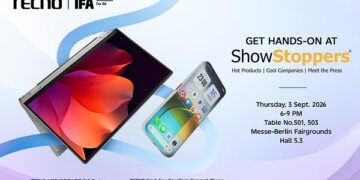 TECNO Will Bring Next-Gen Bezelless Concept Phone and 360° Hinge MEGABOOK T15 360 Pro to IFA ShowStoppers 2026
