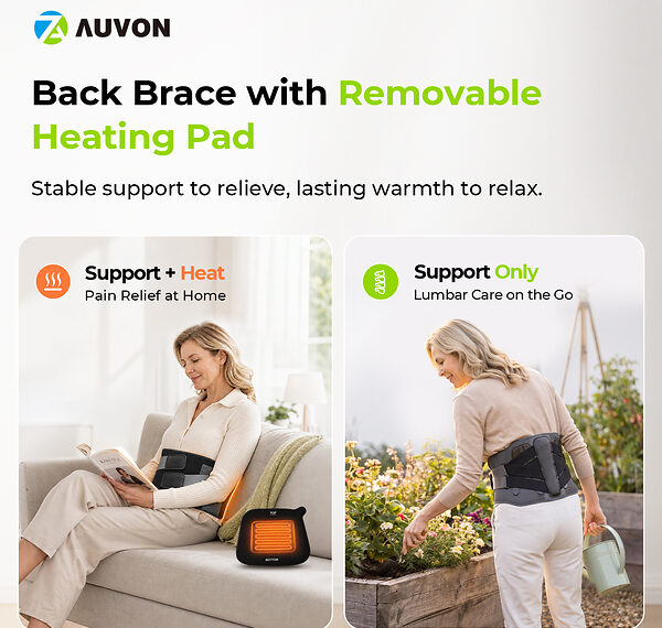 AUVON Launches HT2121: Structured Back Support with Optional Soothing Heat for Everyday Comfort