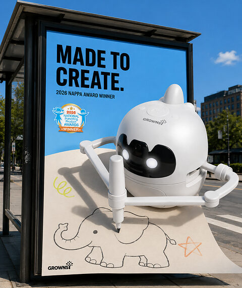 GROWNSY’s Screen-Free Smart Drawing Robot Wins 2026 NAPPA Award