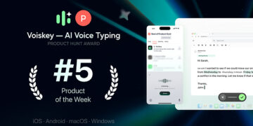 Voiskey Ranks #5 on Product Hunt Weekly Leaderboard, Expanding Daily Launch Momentum