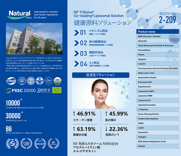 Natural Field to Showcase Liposomal Delivery Technology and Healthy Aging Nutrition Solutions at Hi Japan 2026