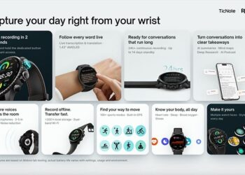 Mobvoi Announces TicNote Watch: The AI Note Taker That Captures Your Day From Your Wrist