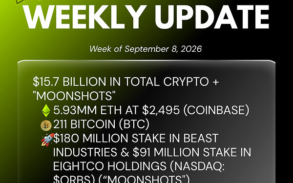 Bitmine Immersion Technologies (BMNR) Announces ETH Holdings Reach 5.93 Million Tokens, and Total Crypto and Total Cash Holdings of $15.7 Billion