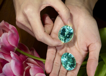 The World’s Largest Matched Pair Of Flawless, Unheated Paraiba Tourmalines Go To Auction At Sotheby’s