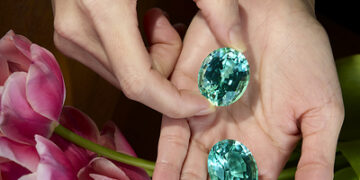 The World’s Largest Matched Pair Of Flawless, Unheated Paraiba Tourmalines Go To Auction At Sotheby’s