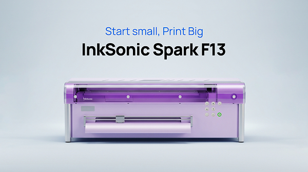 InkSonic Launches Spark F13, a 13-Inch DTF Printer Built for Small Businesses