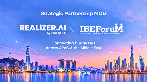 CoBALT Signs MOU with IBEForuM to Expand REALIZER’s Reach Across APAC and the Middle East