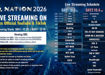 “a-nation 2026”, One of Japan’s Largest Music Festivals, to Stream Live for Free on the Official Avex YouTube and TikTok Channels