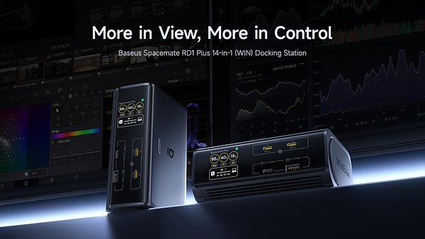 Baseus Spacemate RD1 Plus: The Definitive 14-in-1 Desk Tower with 4K@120Hz