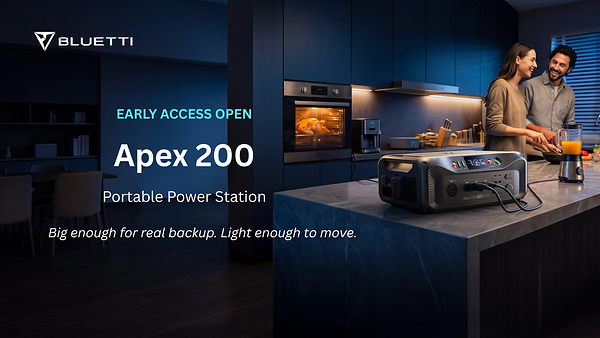 BLUETTI Unveils Early Access for Apex 200: Next-Gen Versatile Power Station