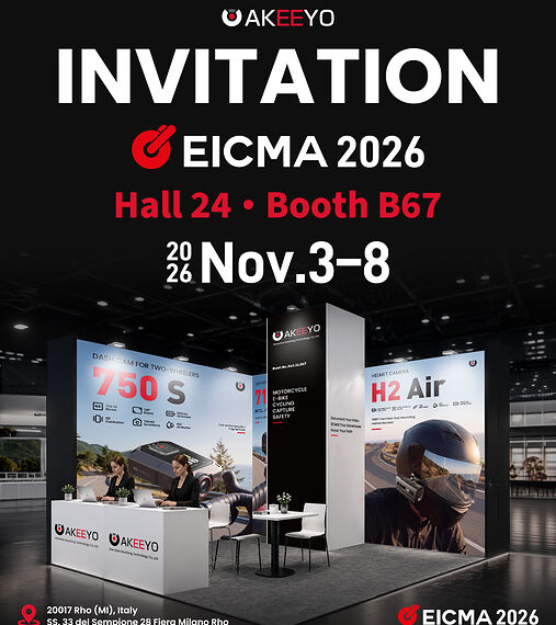 AKEEYO to Showcase 711Air, 750S and H2 Ride Cameras at EICMA 2026