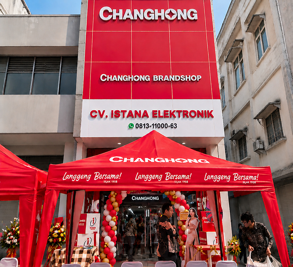 Changhong Indonesia Opens First Brand Store in Palembang, Expanding Regional Reach with Whole-Home Appliance Strategy