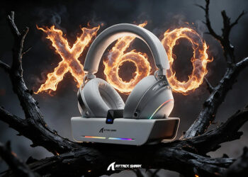 ATTACK SHARK Unveils X60 Gaming Headset, Combining Precision Audio, All-Day Comfort, and an RGB Wireless Charging Dock