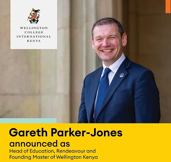 Gareth Parker-Jones named Head of Education, Rendeavour, and Founding Master of Wellington College International Kenya