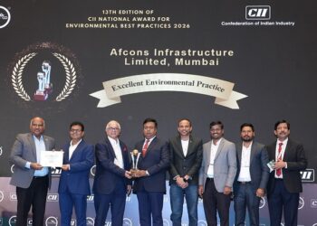 Confederation of Indian Industry (CII) honours Afcons with National Environmental Excellence Award